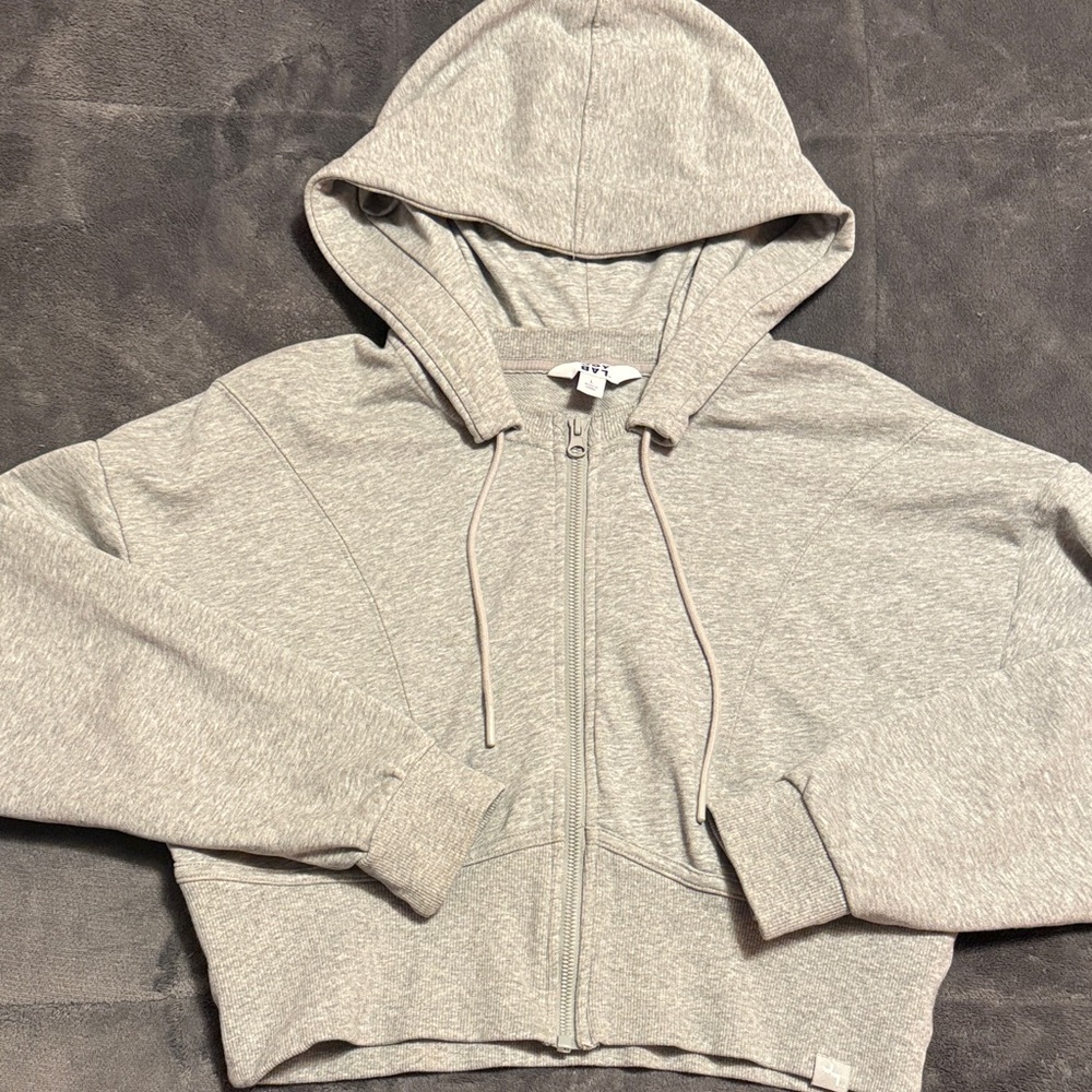 JoyLab Heather Gray Zip-Up Hoodie